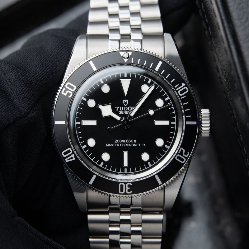 Tudor Black Bay 41 10/2025 Black Dial Steel Bracelet Jubilee Monochrome