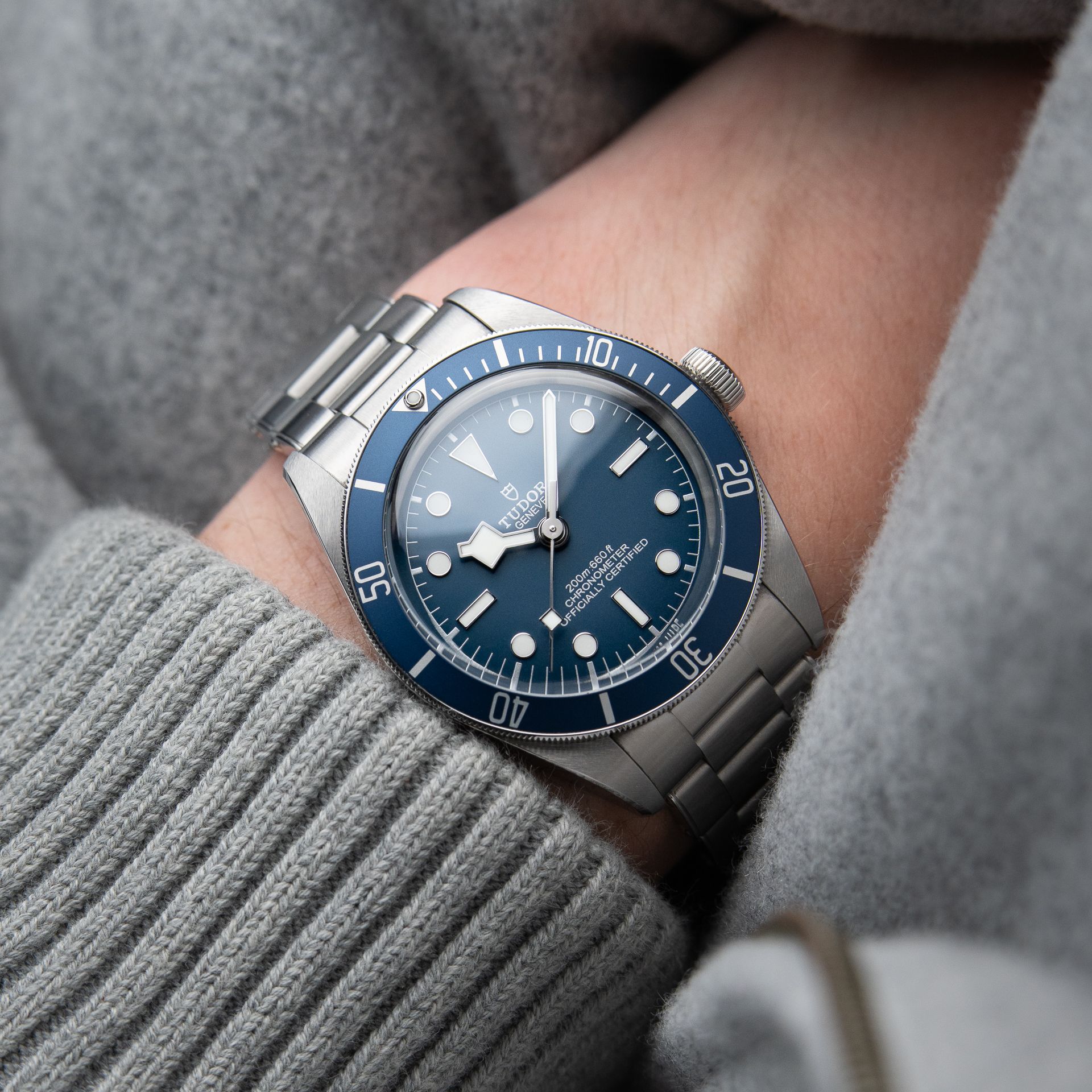 Tudor Black Bay 58 Blue Dial Aluminum Bezel Steel Bracelet 39mm Automatic