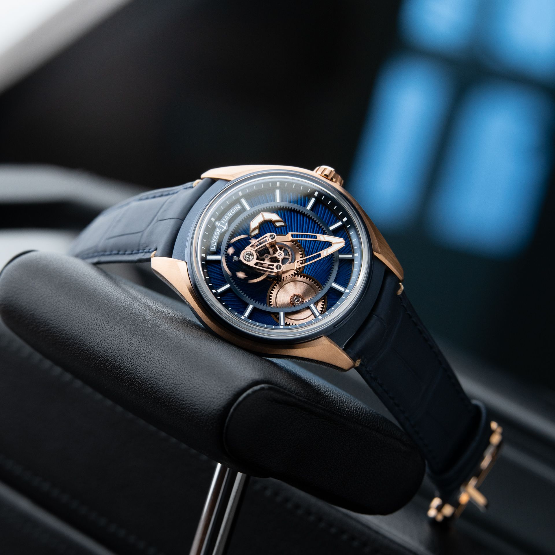 Ulysse Nardin Freak X UNWORN 11/2025 Blue Enamel Rose Gold Limited Edition