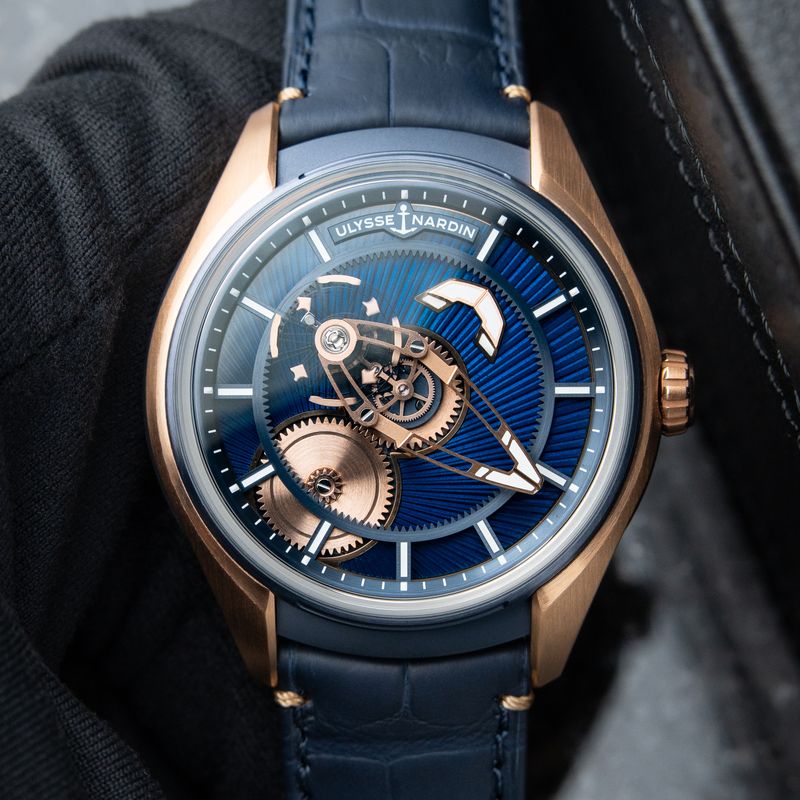 Ulysse Nardin Freak X UNWORN 11/2025 Blue Enamel Rose Gold Limited Edition