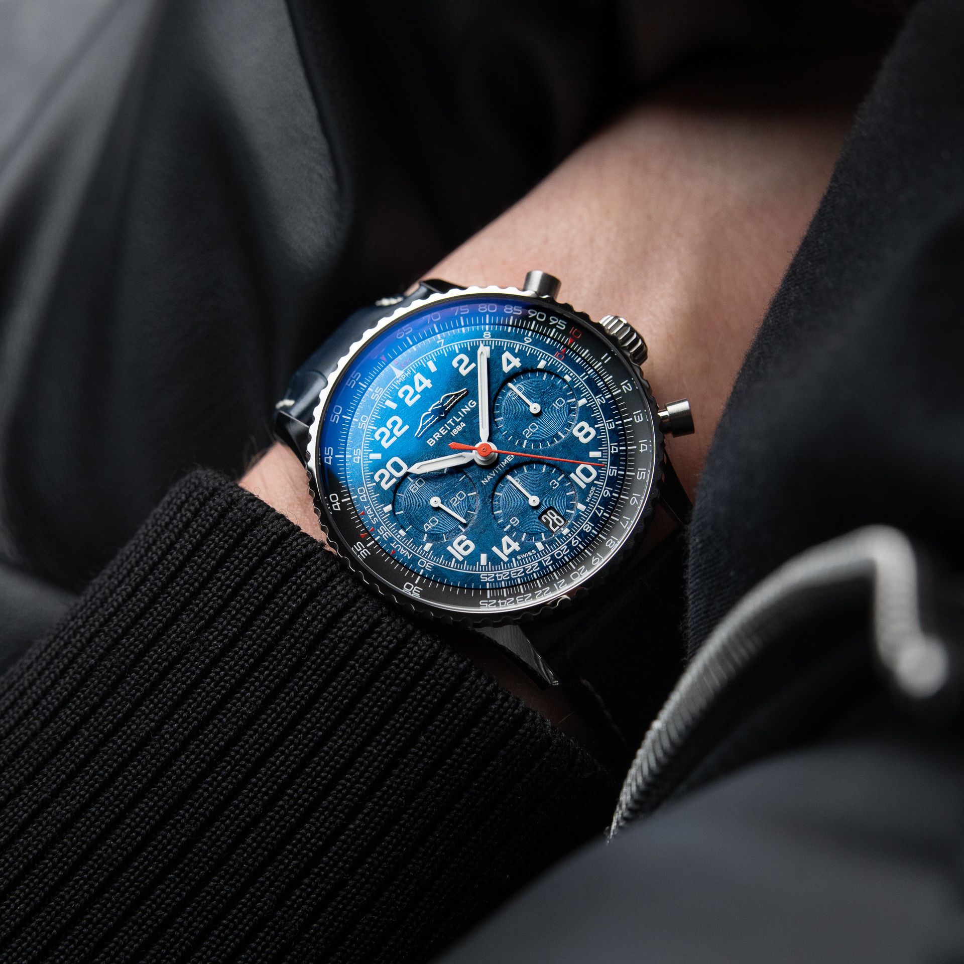 Breitling Navitimer B02 Chronograph Cosmonaute Artemis II Blue Meteorite