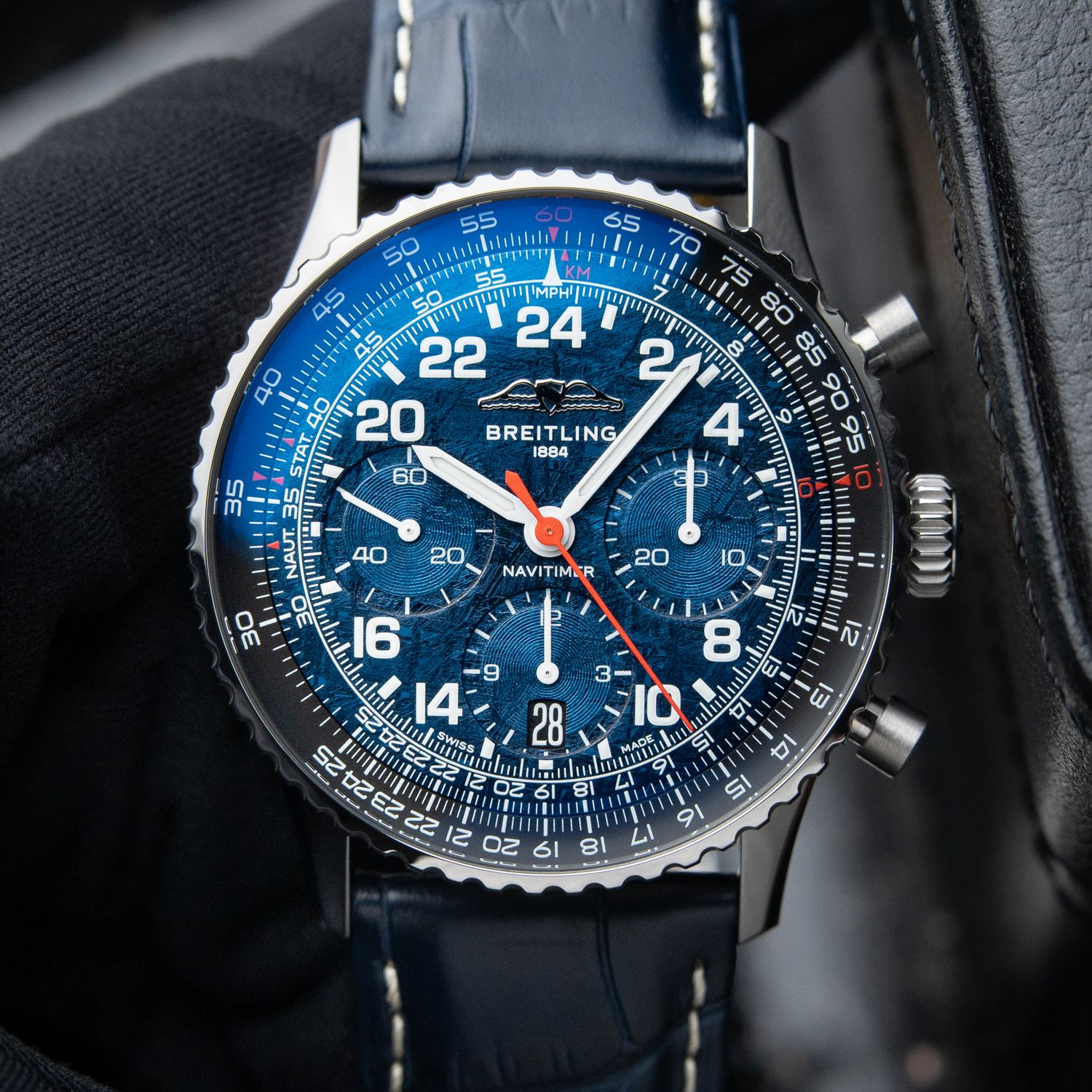 Breitling Navitimer B02 Chronograph Cosmonaute Artemis II Blue Meteorite