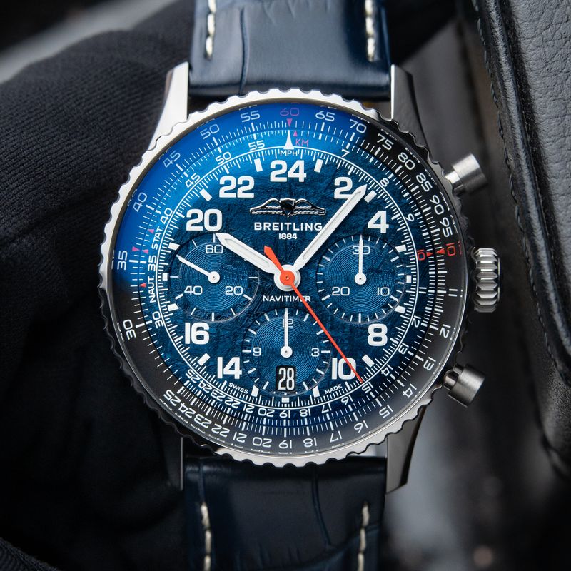 Breitling Navitimer B02 Chronograph Cosmonaute Artemis II Blue Meteorite