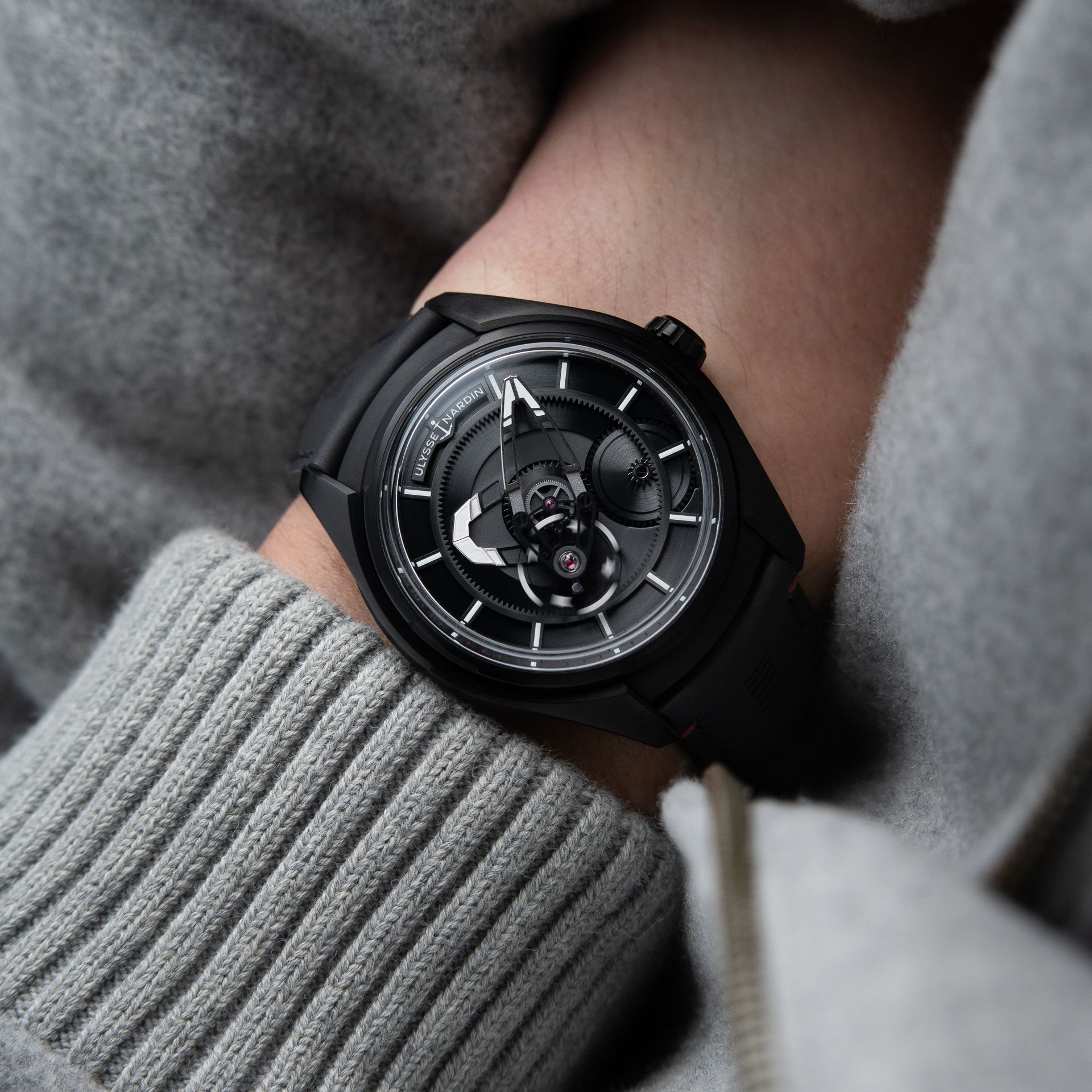 Ulysse Nardin Freak X Ti Black 1/2023 PVD Titanium Leather 43mm Automatic 2303-270