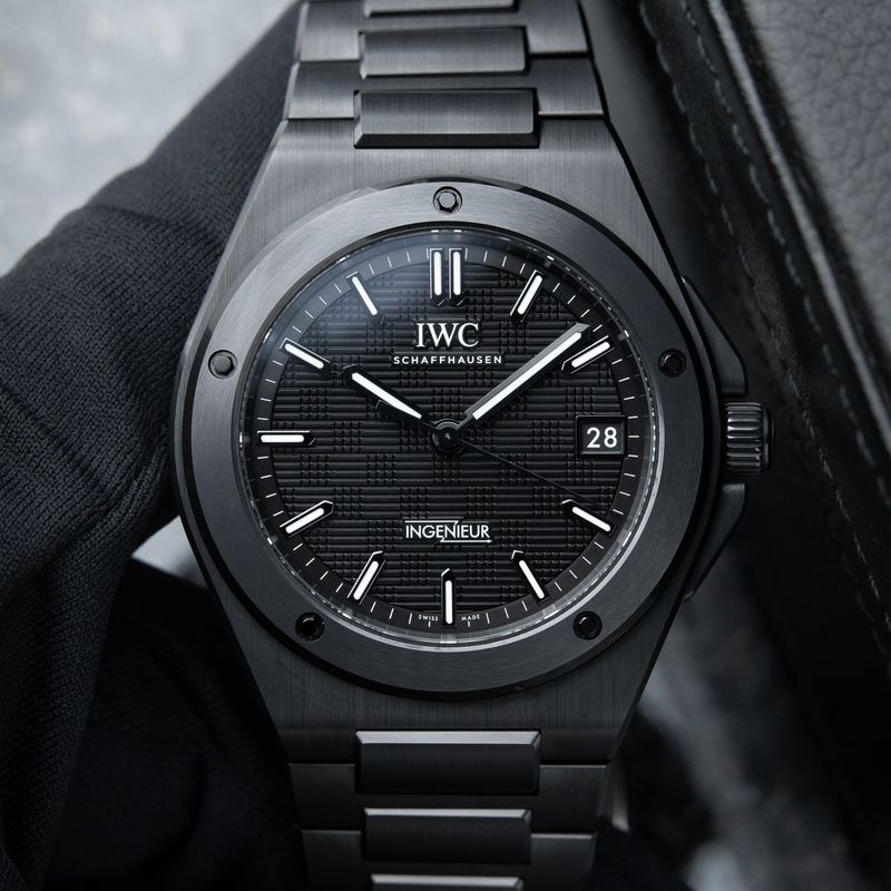IWC Ingenieur UNWORN Black Ceramic Braclet Date Black Dial Automatic