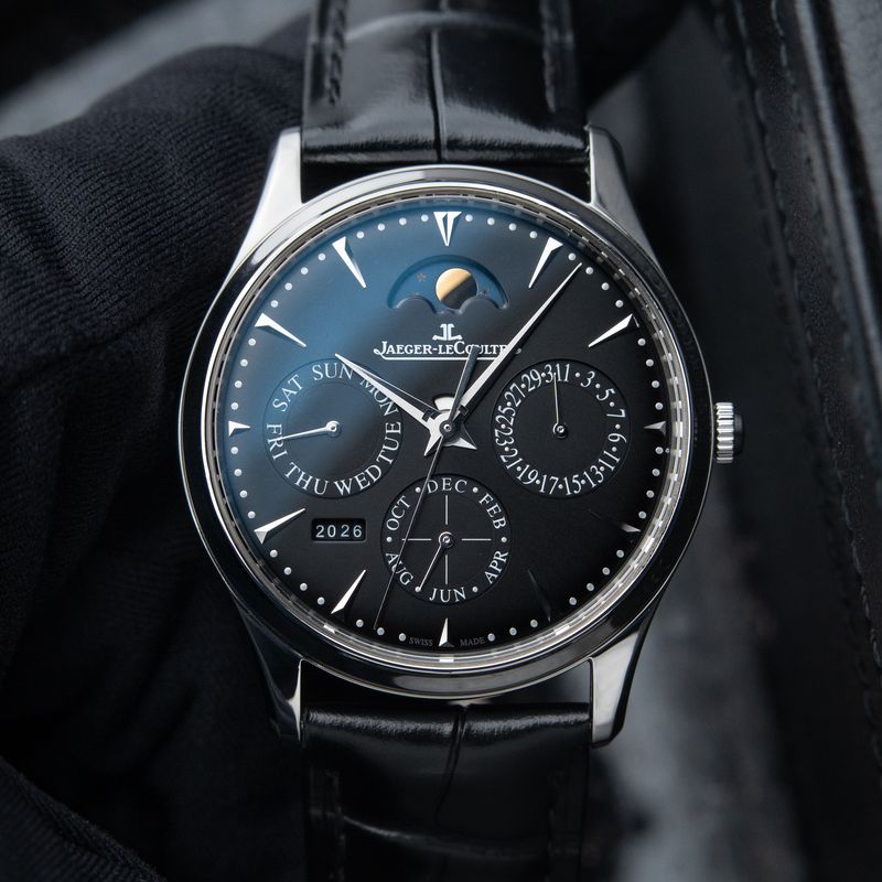 Jaeger-LeCoultre Master Ultra Thin Perpetual Calendar Moonphase Black Dial
