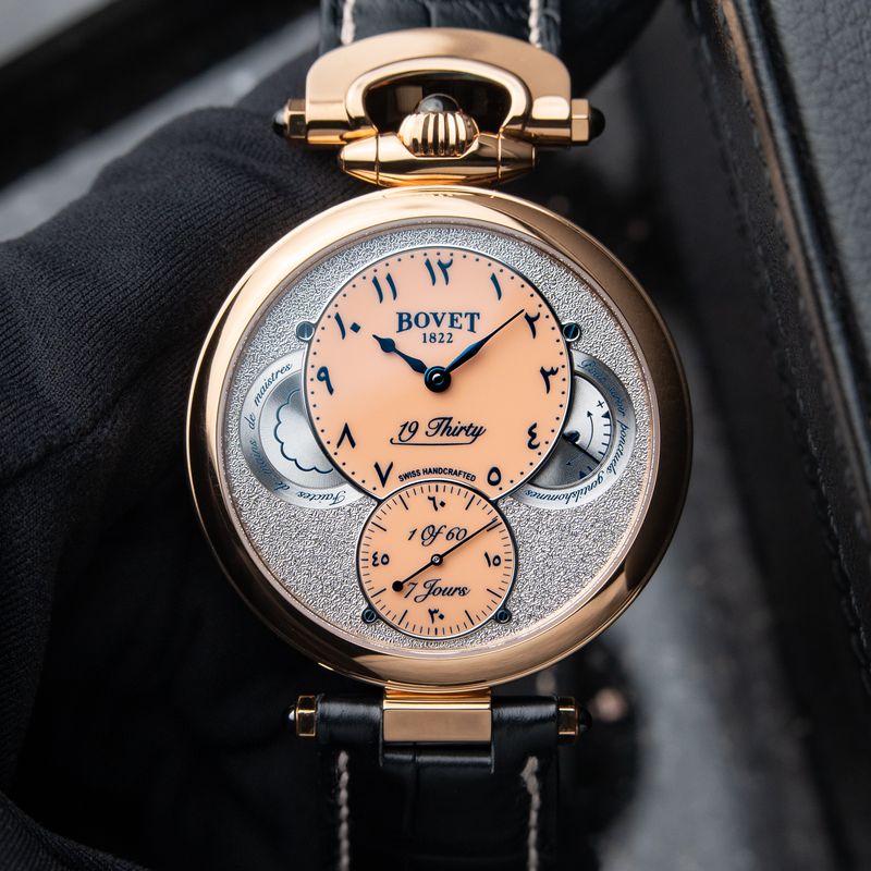 Bovet 19Thirty Fleurier UNWORN 2026 Middle Eastern Salmon Rose Gold Limited Edition