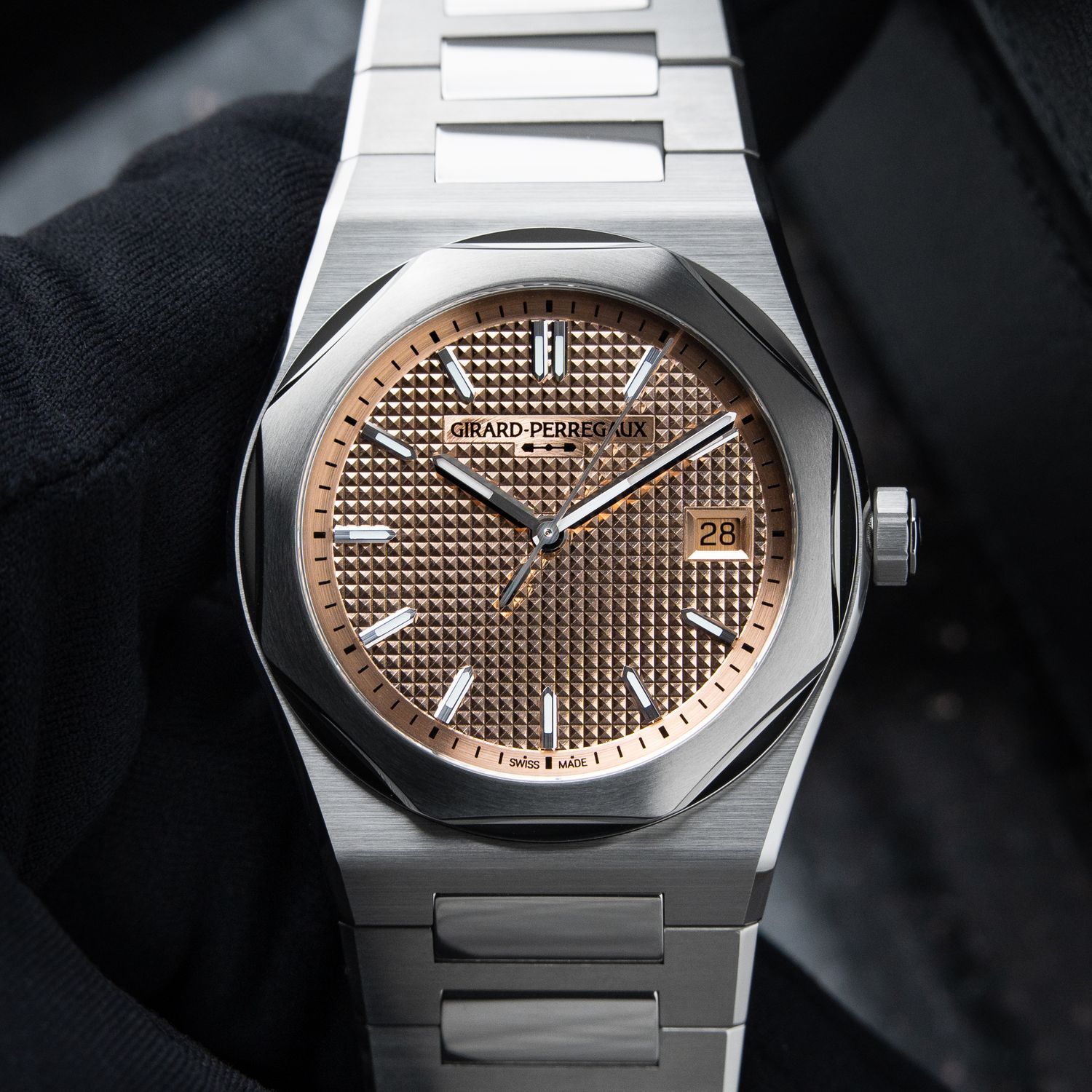 Girard Perregaux Laureato Fifty 50 UNWORN 2026 Rose Gold Dial Steel 39mm