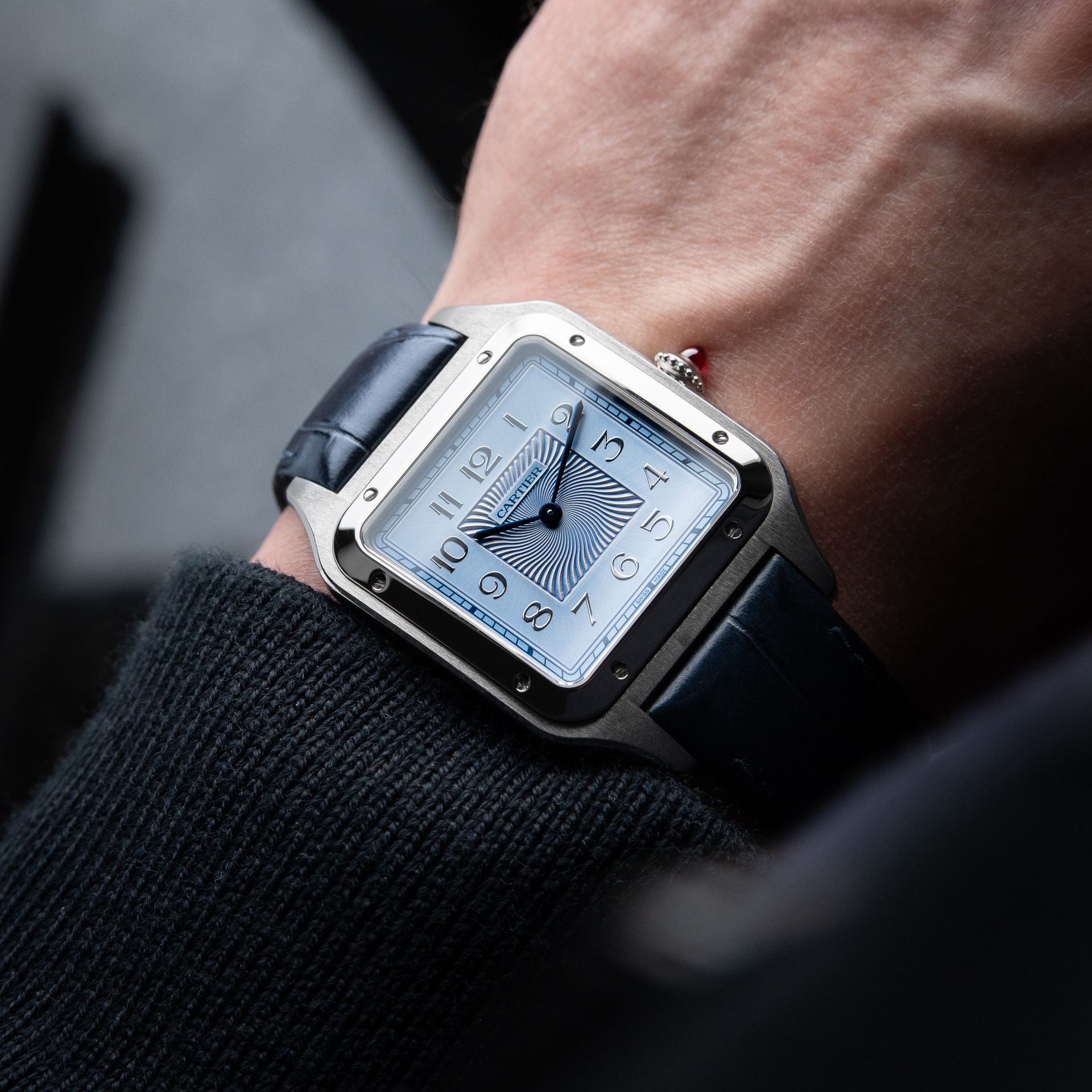 Cartier Santos Dumont XL Precious Set Limited Edition Platinum Light Blue