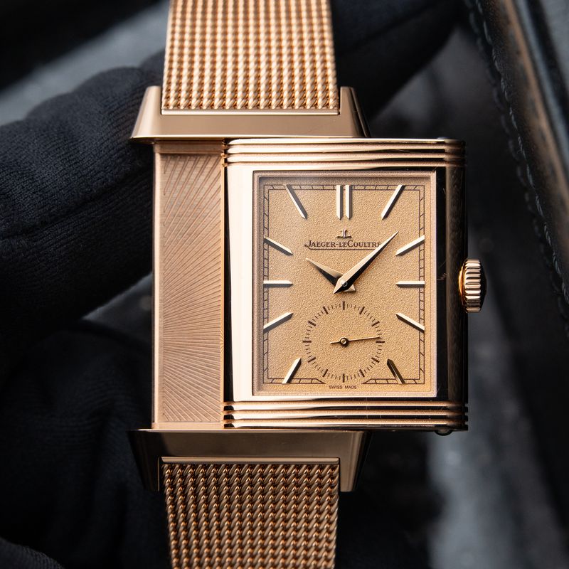 Jaeger-LeCoultre Reverso Tribute Q2/2026 Monoface Rose Gold Mesh Bracelet