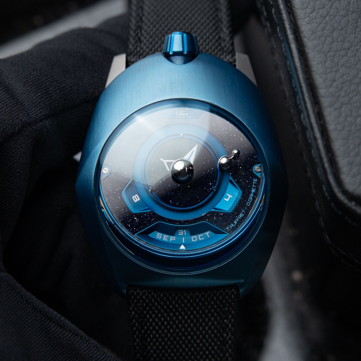 SPACEONE Tellurium Blue 3/2026 Titanium Aventurine Limited Edition Month