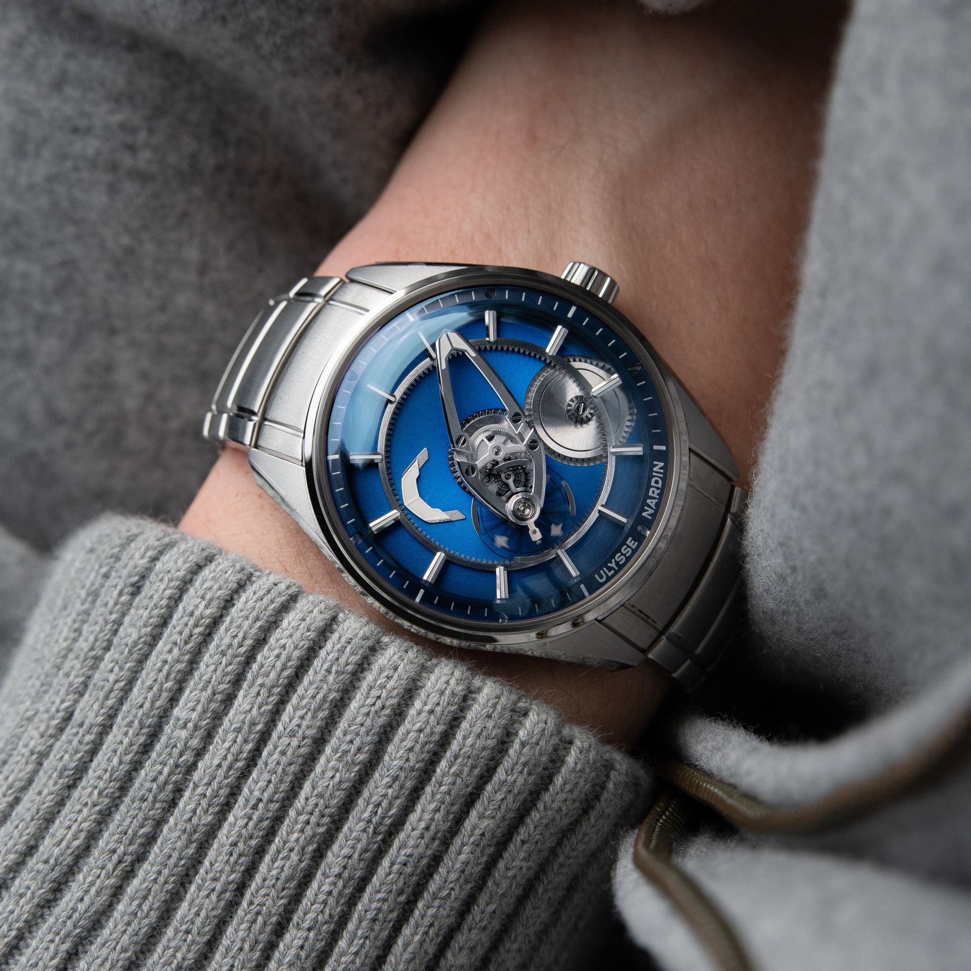 Ulysse Nardin Freak X Blue 41 NEW RELEASE 2026 Steel Bracelet Micro-Rotor