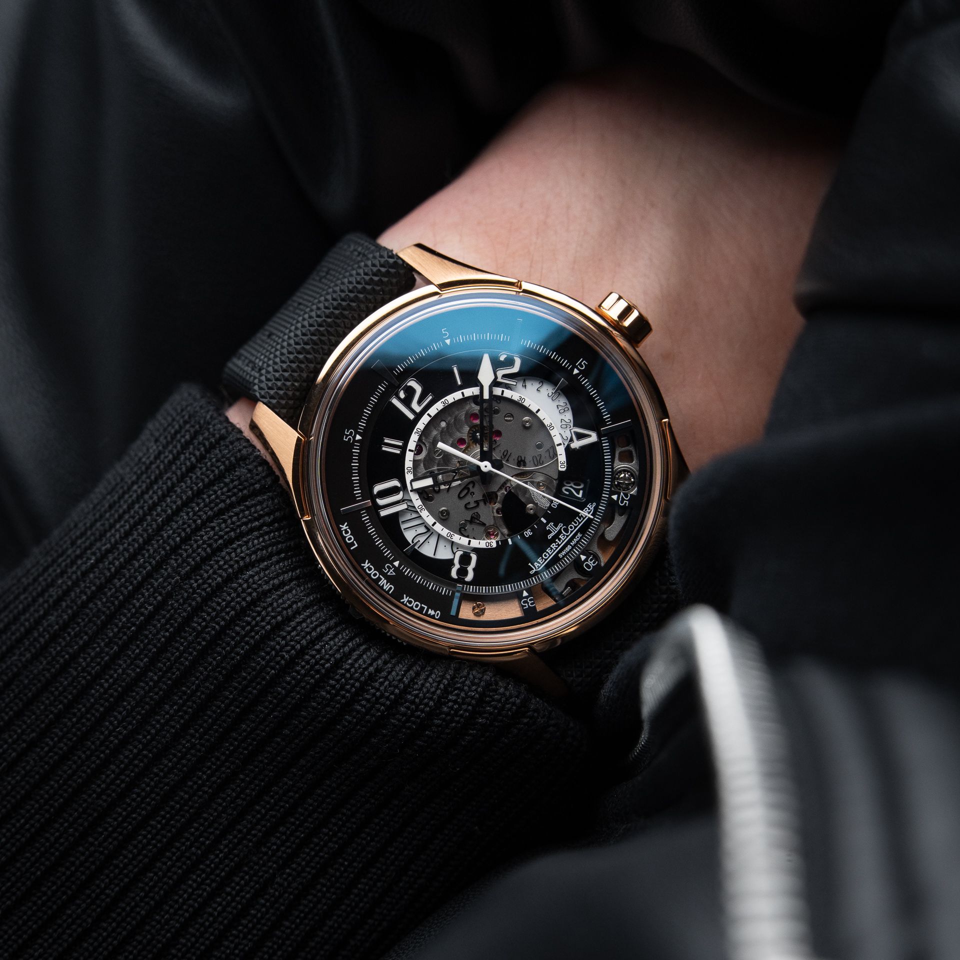 Jaeger-LeCoultre AMVOX DBS Chronograph SERVICED Rose Gold Limited Edition 192.2.25