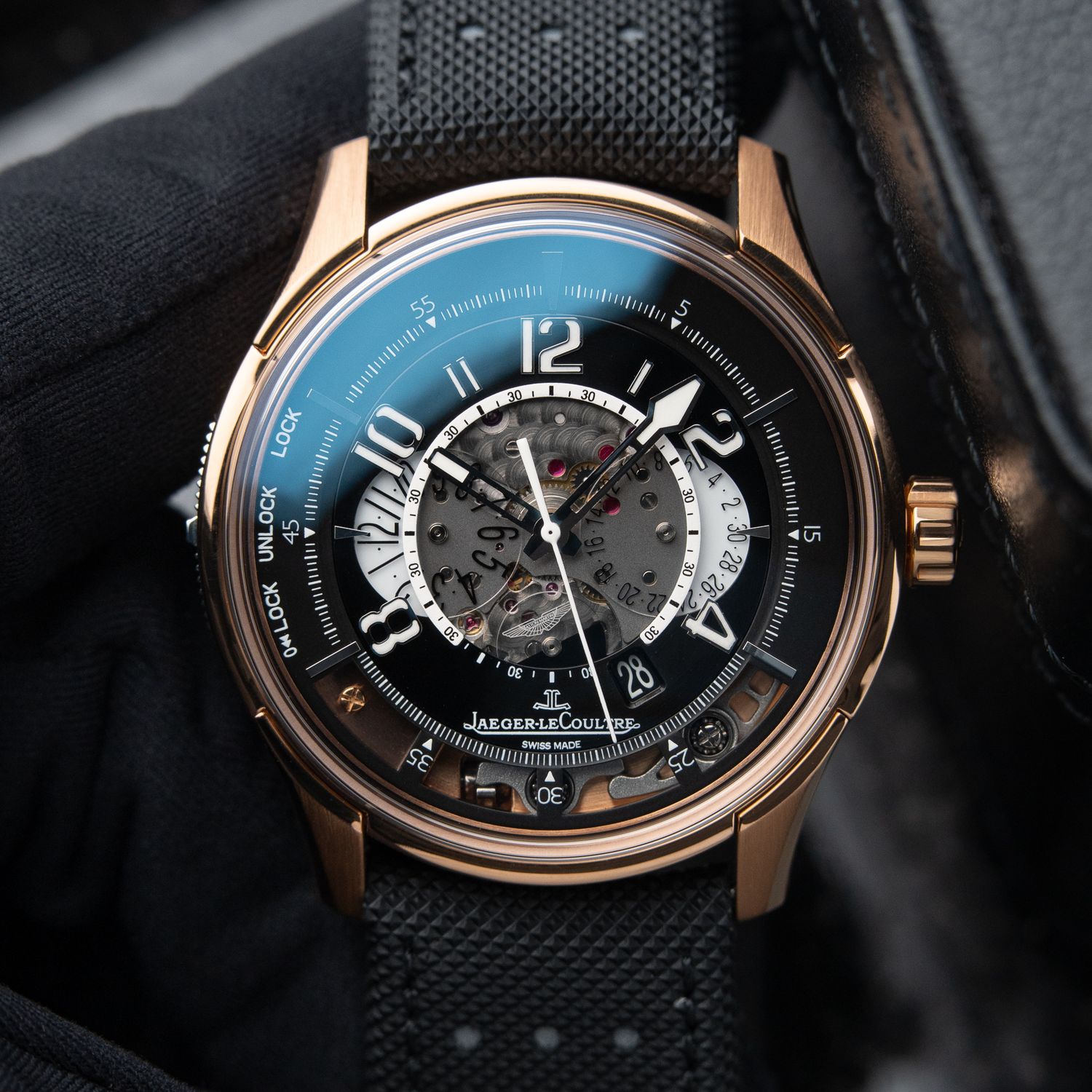 Jaeger-LeCoultre AMVOX DBS Chronograph SERVICED Rose Gold Limited Edition 192.2.25