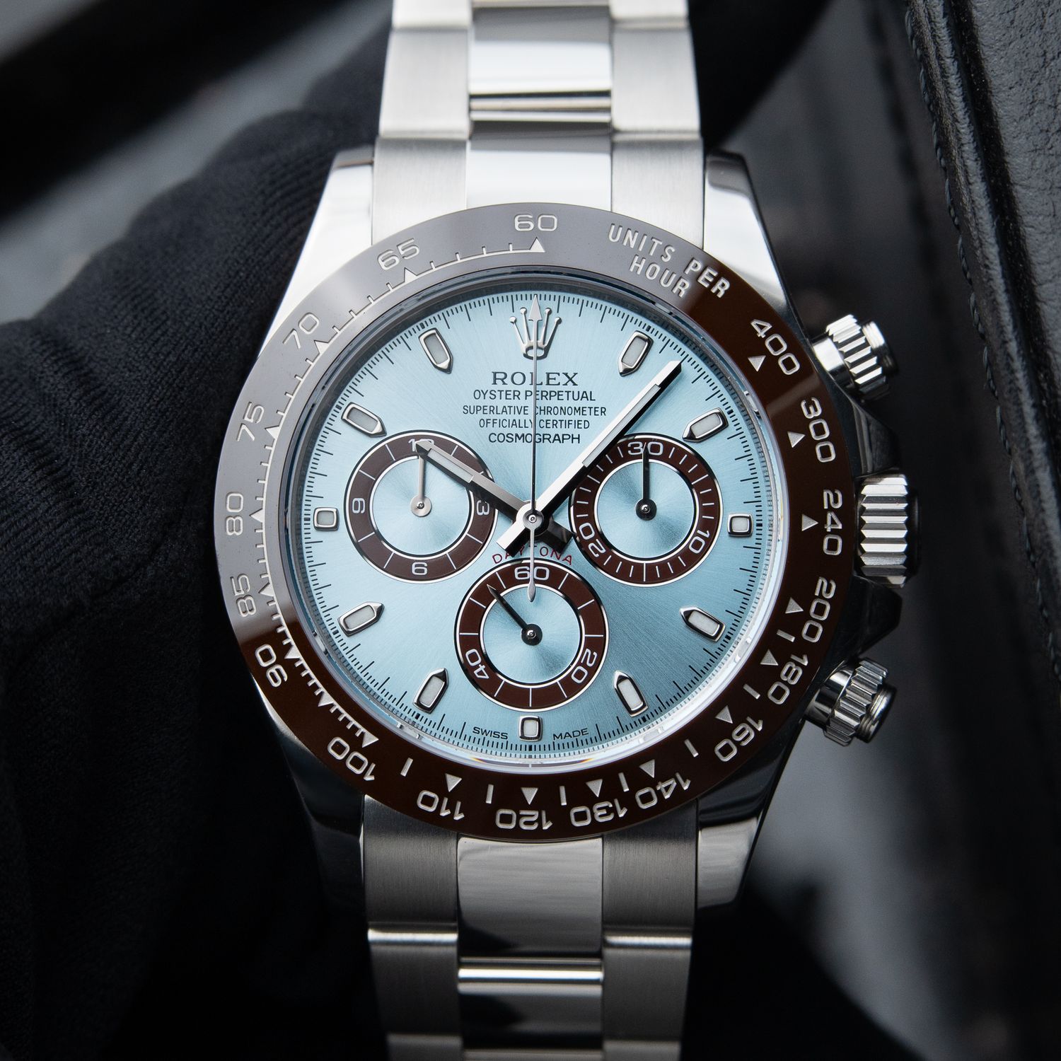 Rolex Daytona Cosmograph Platinum SERVICED Ice Blue Platona Chronograph 40