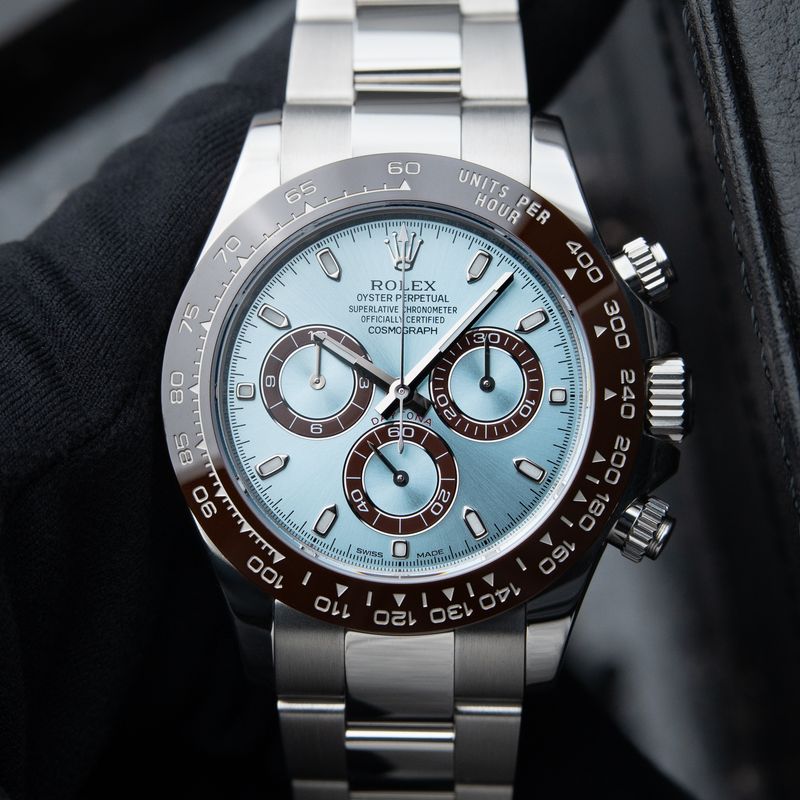 Rolex Daytona Cosmograph Platinum SERVICED Ice Blue Platona Chronograph 40