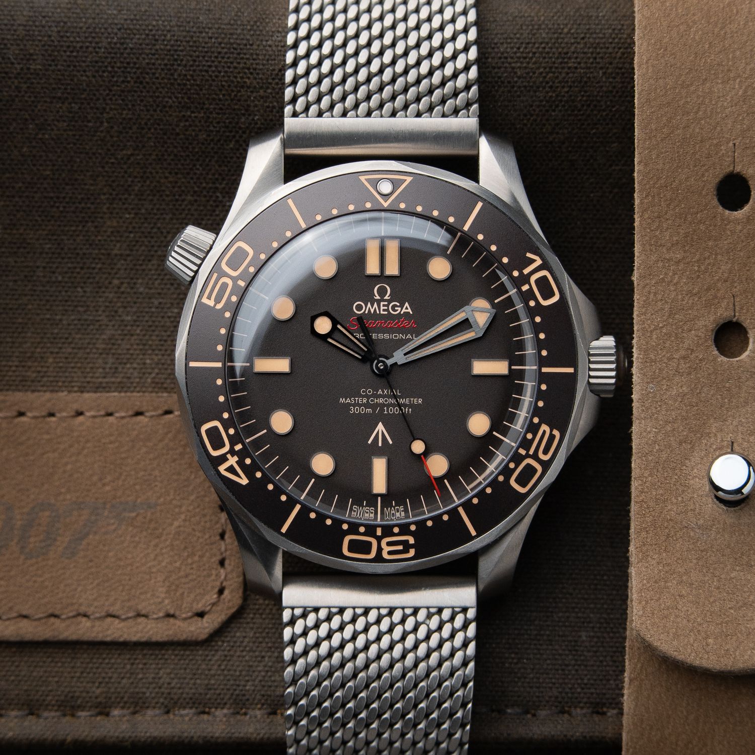 OMEGA Seamaster NTTD No Time To Die Diver 300M 007 Edition Titanium Brown