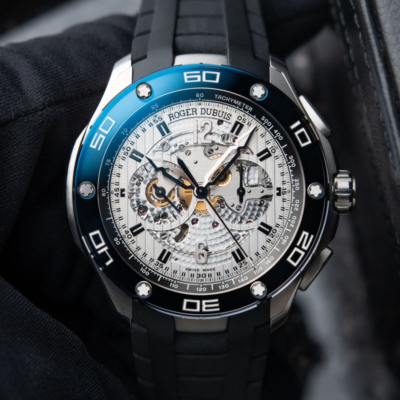 Roger Dubuis Pulsion Chronograph Titanium SERVICED Openworked Micro-Rotor