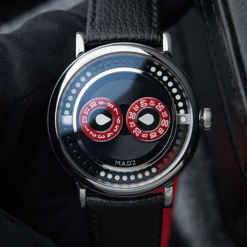 M.A.D. Editions MB&F MAD 2 UNWORN R&B Red Black Leather Steel Automatic 42