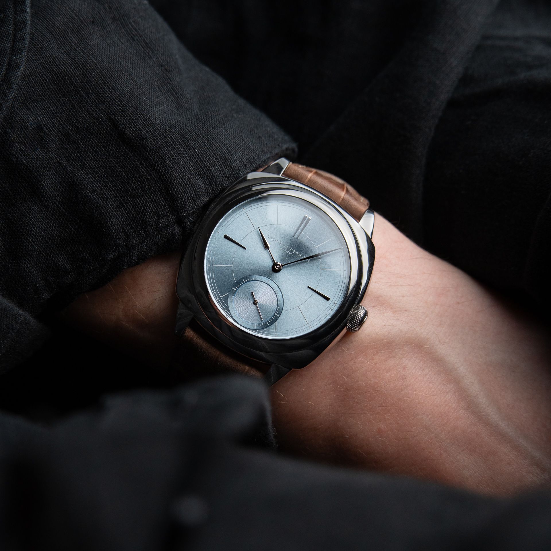 Laurent Ferrier Square Micro-Rotor Ice Blue SERVICED Steel Small Seconds