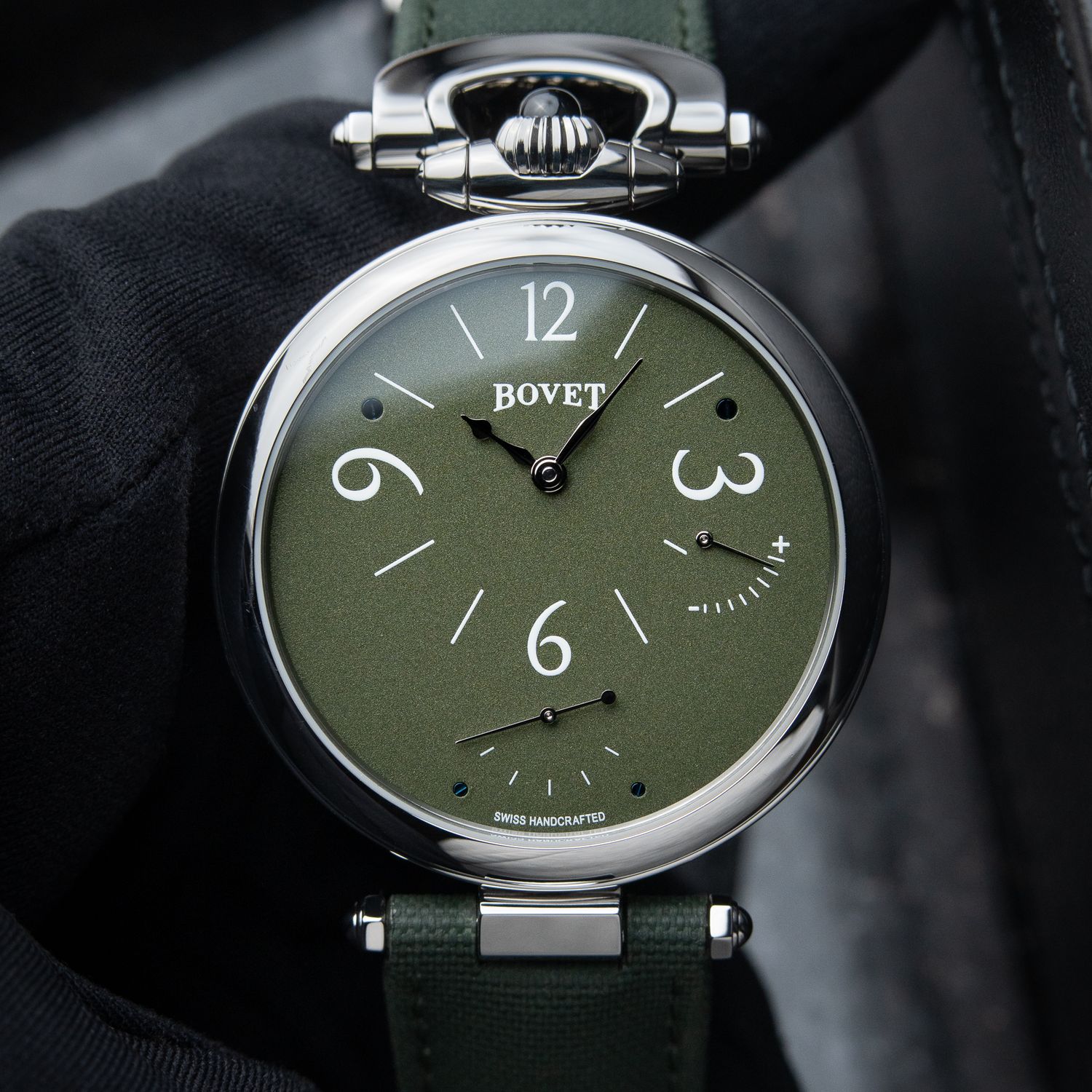 Bovet 19Thirty Fleurier 10th Anniversary Special Edition Green Dial 7 Days