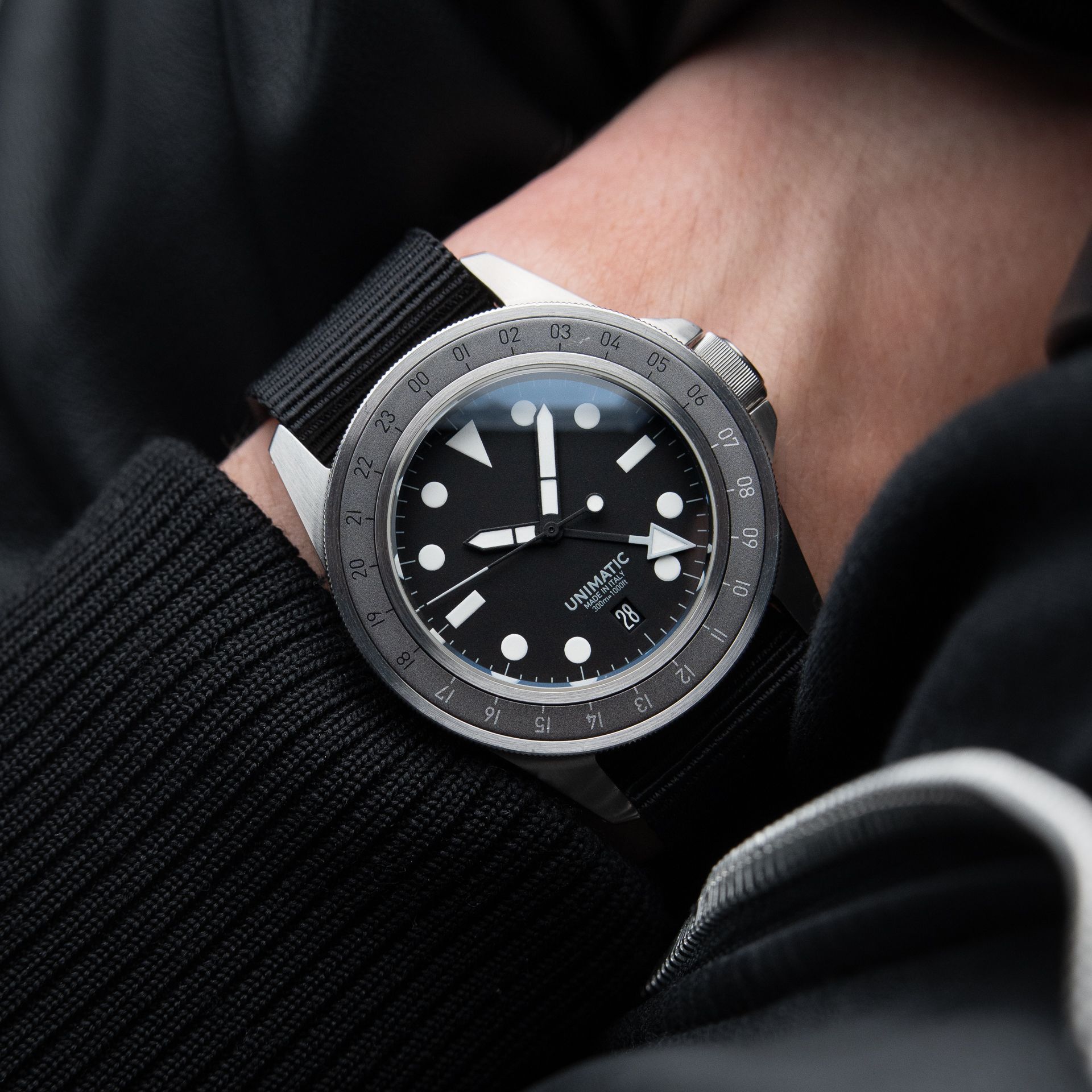 Unimatic X Hodinkee Modello Uno GMT Limited Edition 300M Steel Bracelet