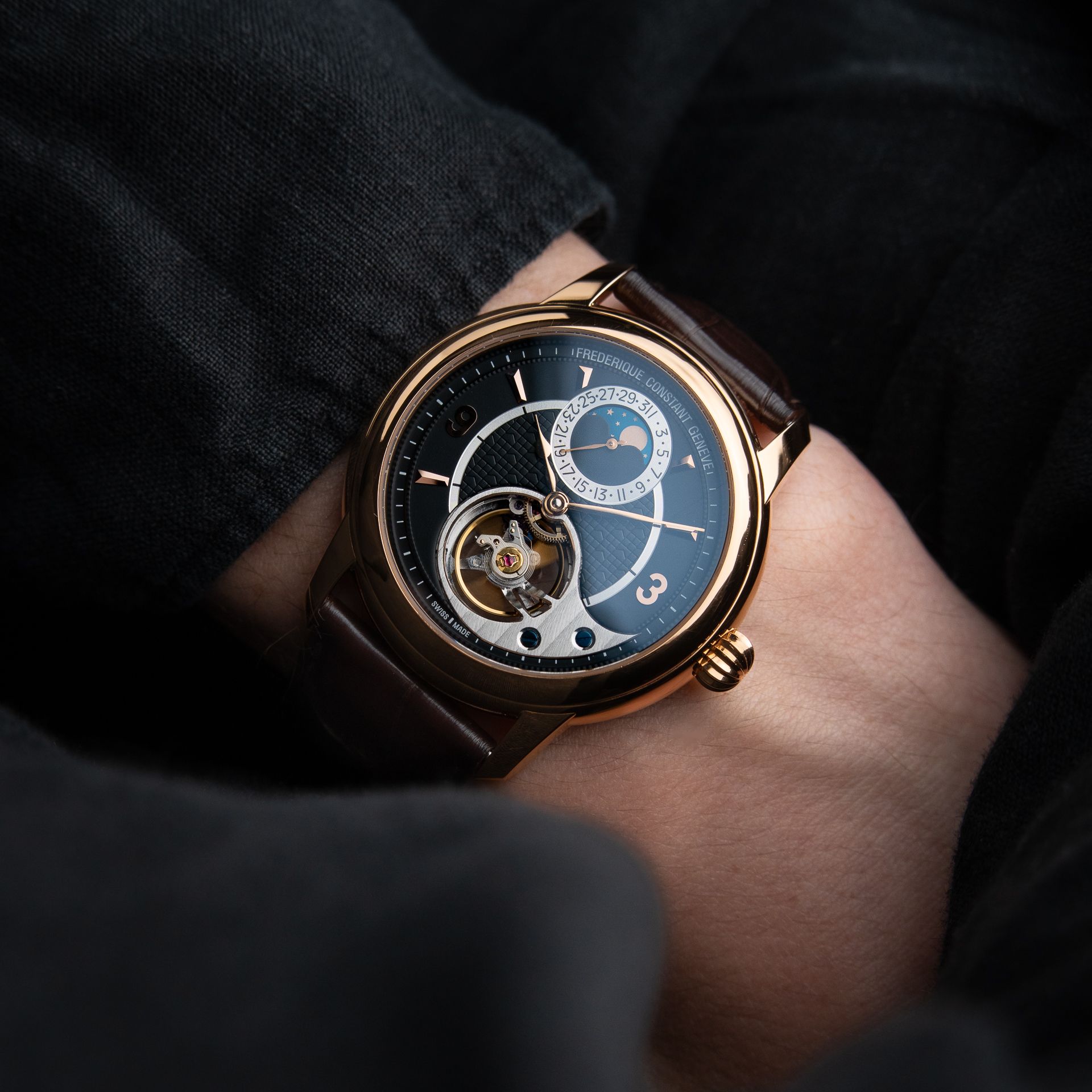 Frederique Constant Manufacture Heart Beat Openworked Rose Gold Moonphase Limited Edition