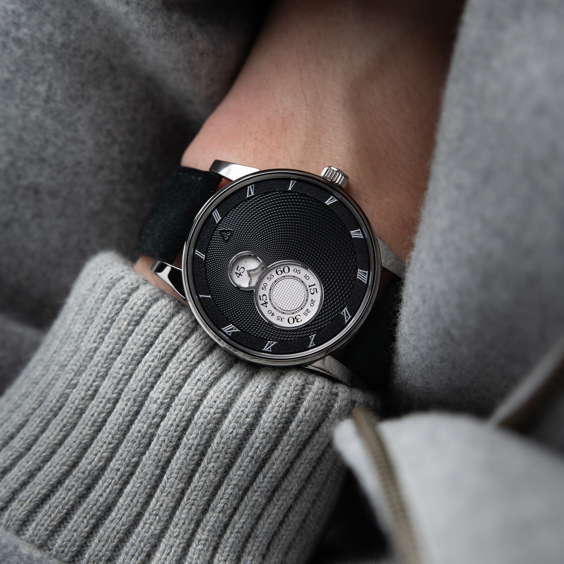 Trilobe Nuit Fantastique Hodinkee Limited Edition Black Guilloche Titanium