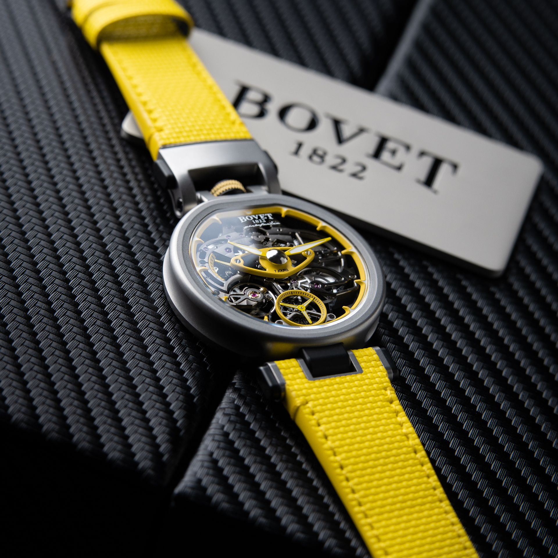 Bovet Aperto 1 UNWORN Q2/2026 Pininfarina Yellow Skeleton Titanium 7 Days