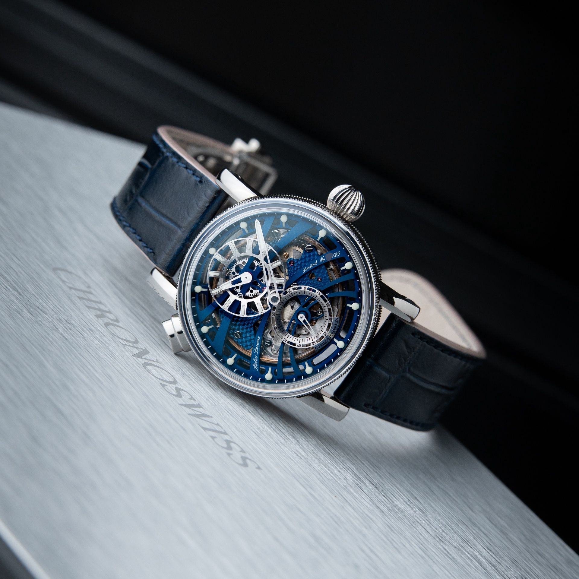 Chronoswiss Q-Repeater Blue Note Limited Edition Titanium Regulator Quarter 42