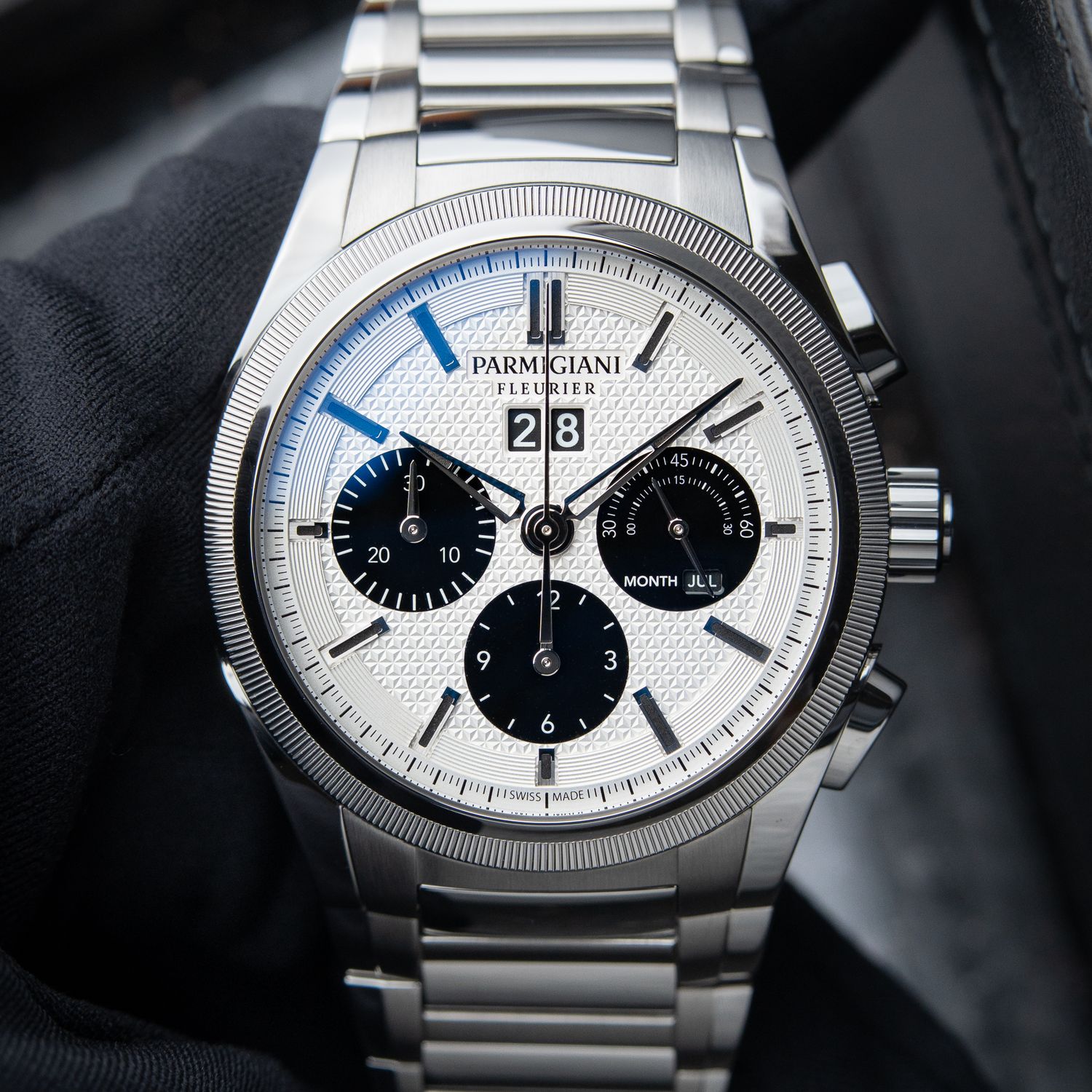 Parmigiani Fleurier Tondagraph GT Chronograph Panda Tonda Bracelet & Strap