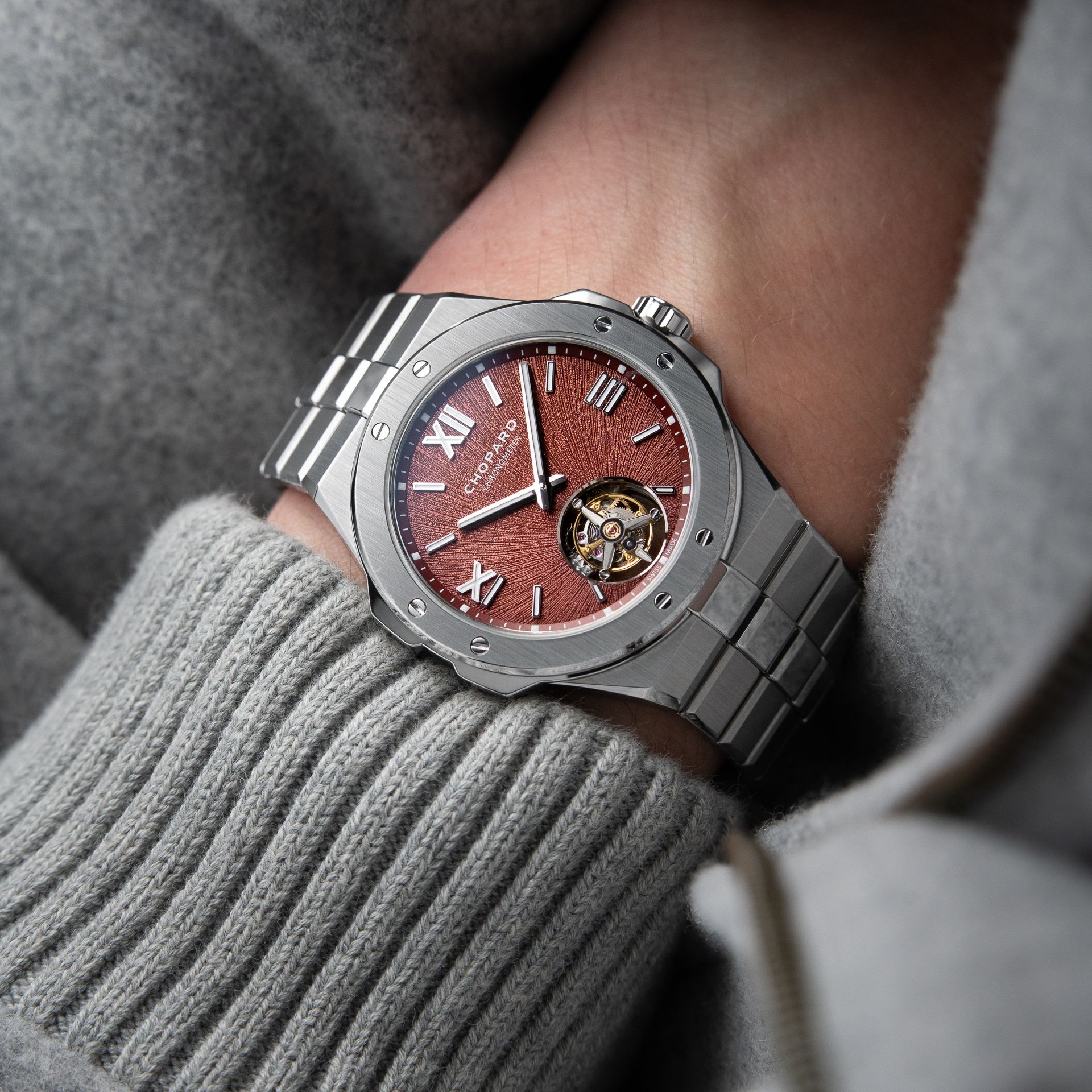 Chopard Alpine Eagle Flying Tourbillon RARE Bordeaux Art In Time 2025 41mm