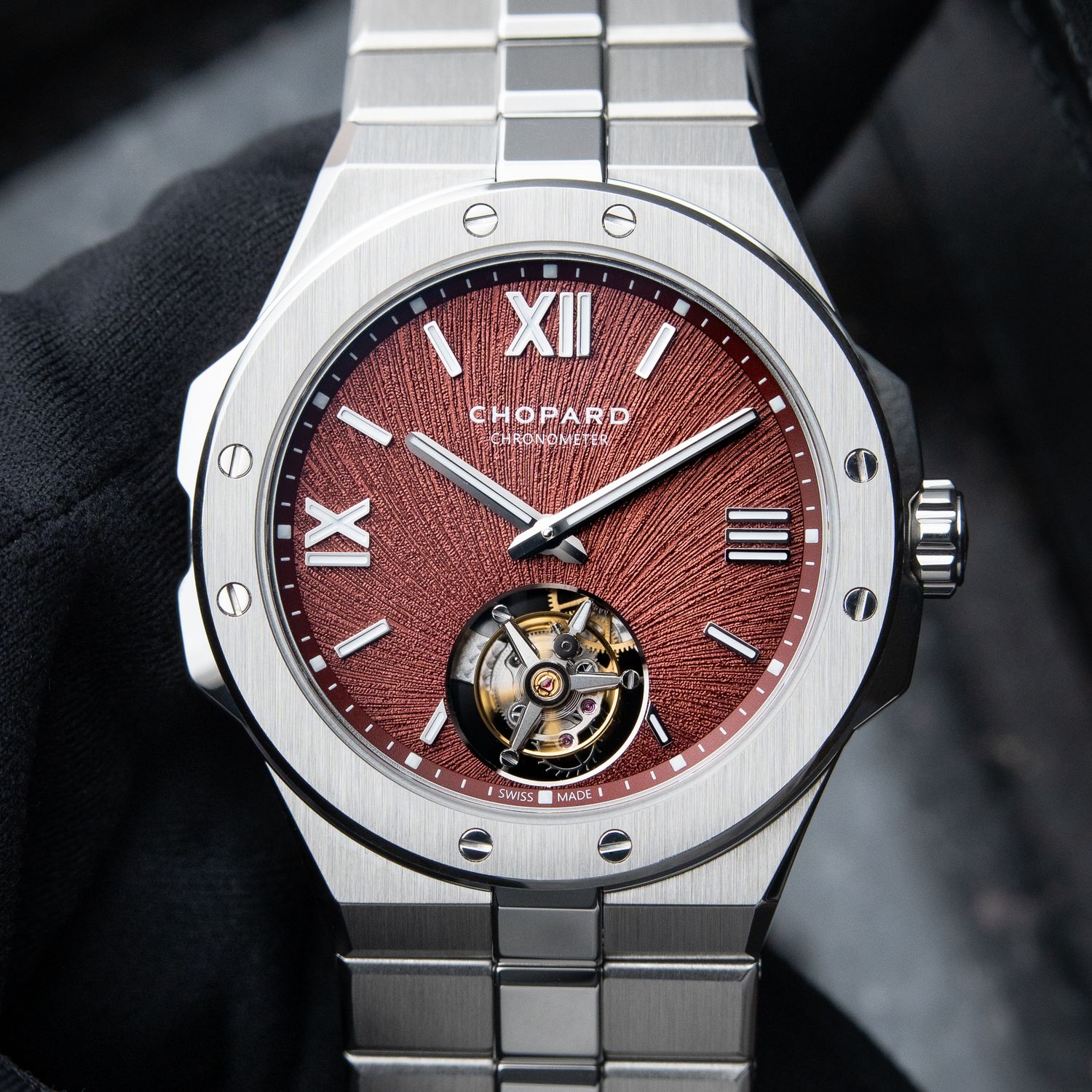 Chopard Alpine Eagle Flying Tourbillon RARE Bordeaux Art In Time 2025 41mm