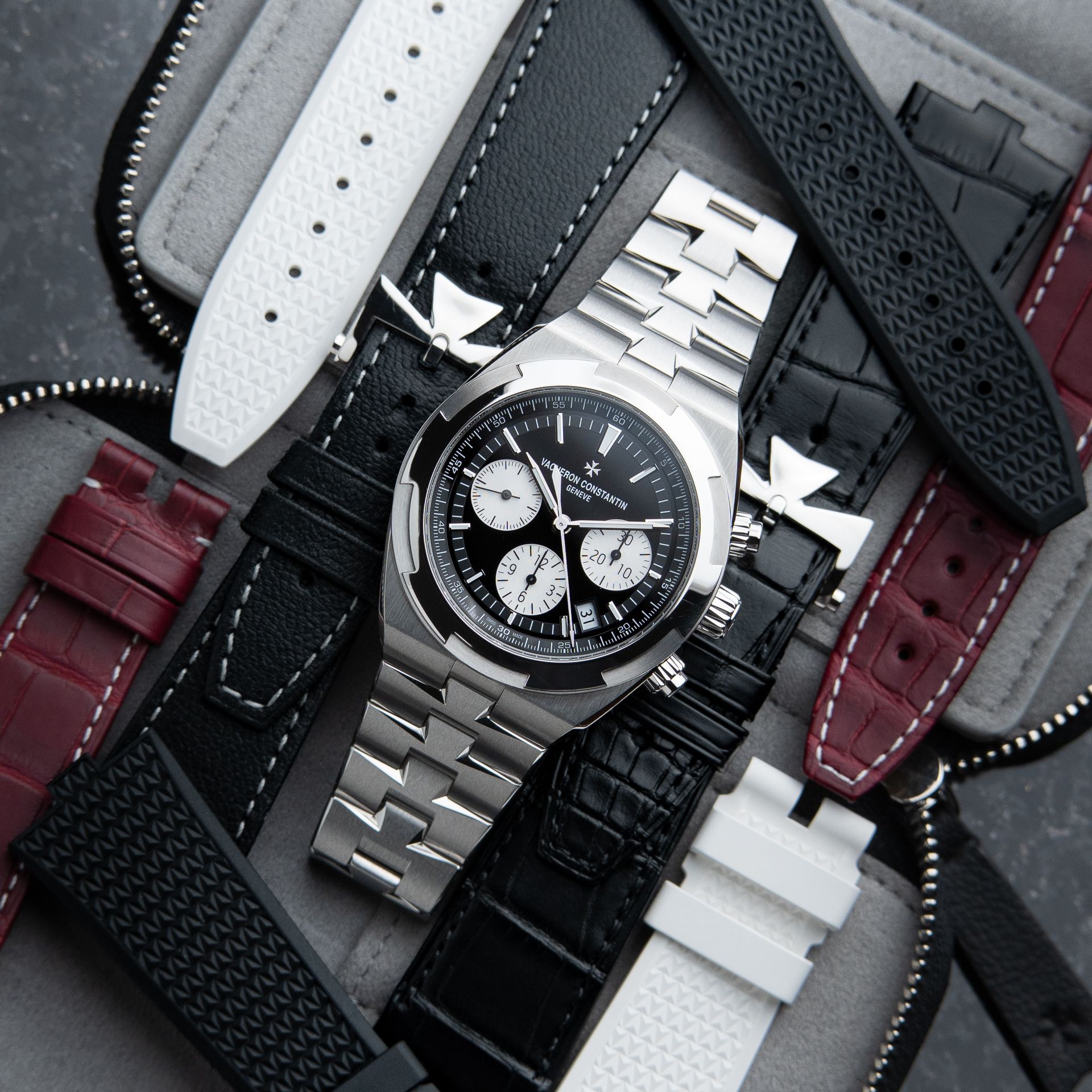 Vacheron Constantin Overseas 5520V STRAPS 2026 Black Chronograph Steel