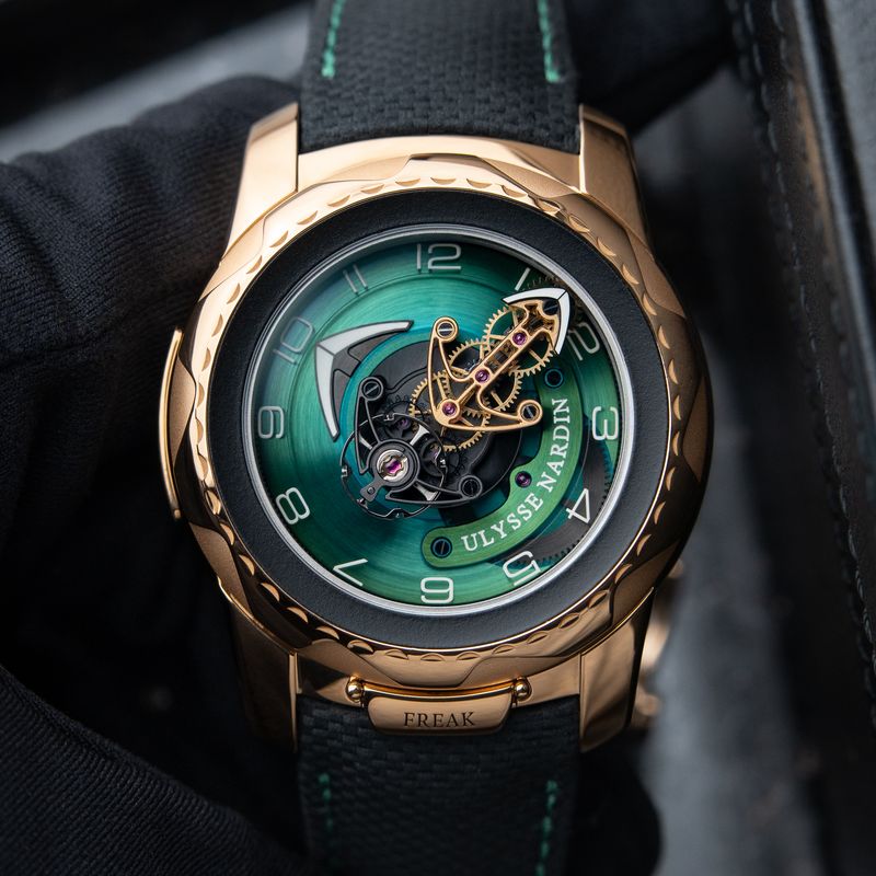 Ulysse Nardin Freak Cruiser RARE Limited Edition of 8 Green Dial Rose Gold