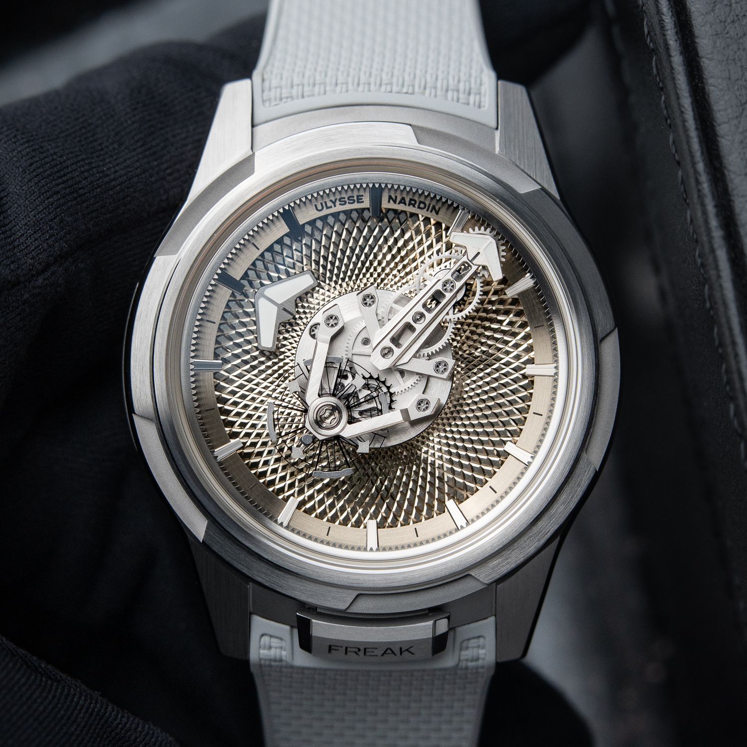 Ulysse Nardin Freak ONE NEW RELEASE Limited Edition Silver Guilloche Steel 44 Ulysse Nardin Freak ONE NEW RELEASE Limited Edition Silver Guilloche Steel 44