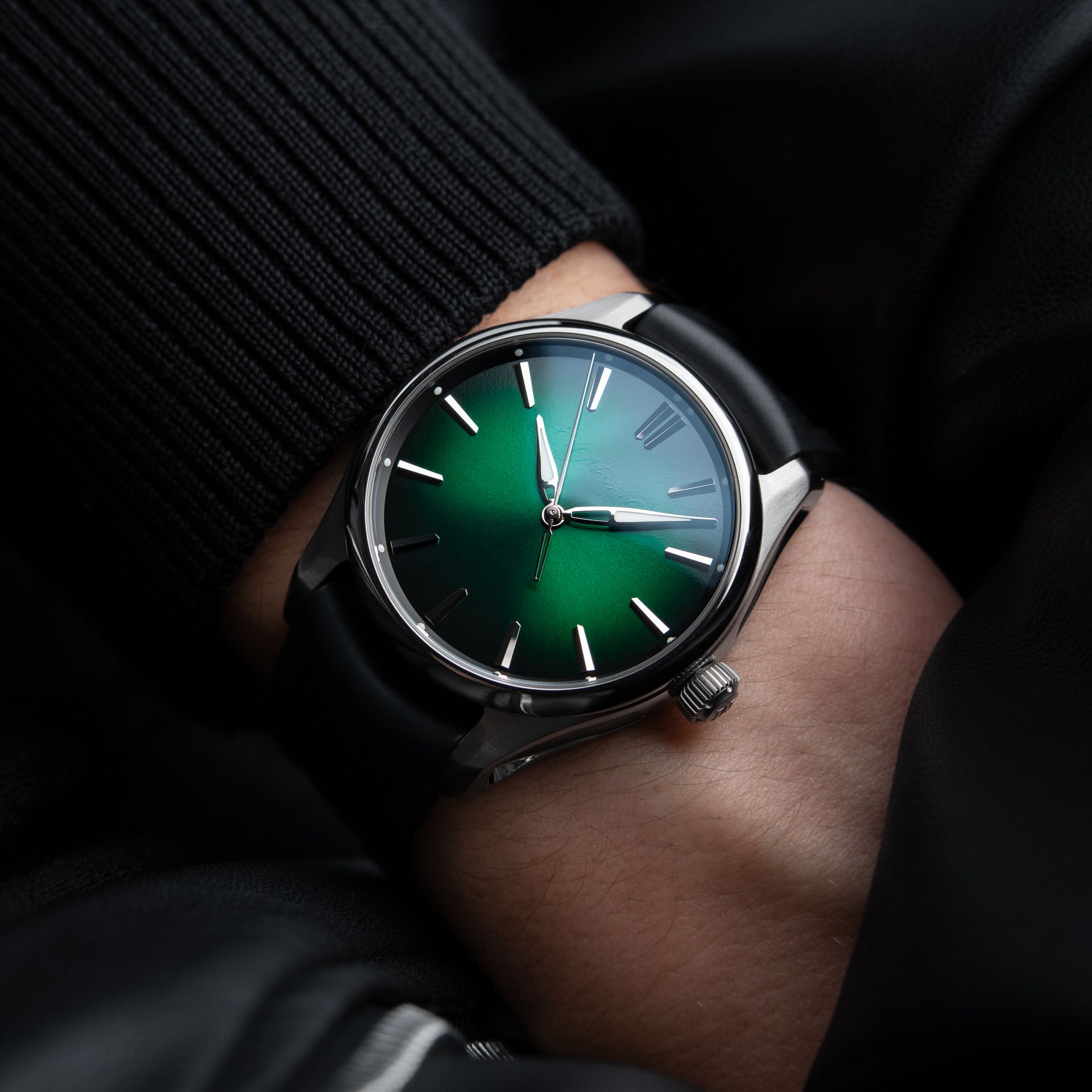 H.Moser & Cie. Pioneer Centre Seconds UNWORN 2025 Cosmic Green Steel 40mm