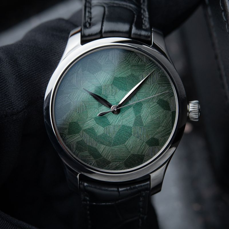H.Moser & Cie. Endeavour Centre Seconds Mosaic Green Limited Edition Steel