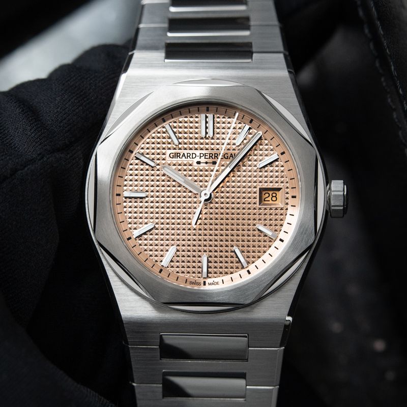 Girard Perregaux Laureato Fifty 50 2026 Rose Gold Dial Steel Bracelet 39mm