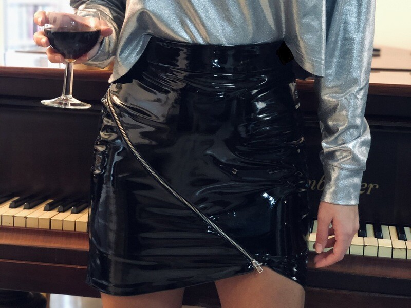 FIRE  -latex skirt-