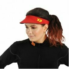 VISOR mod. MEC in our colours black-red, can be used either side upwards