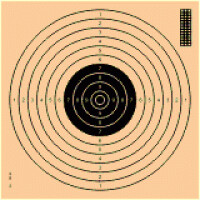 25 meter Pistool Schijf (25/50/100m) moederschijf voor 26x26 25 meter Pistool Schijf (25/50/100m) moederschijf voor 26x26