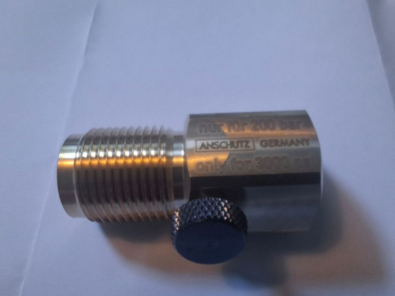 Vul adapter voor Anschütz cilinder LG Vulnippel voor Anschütz LG cilinder