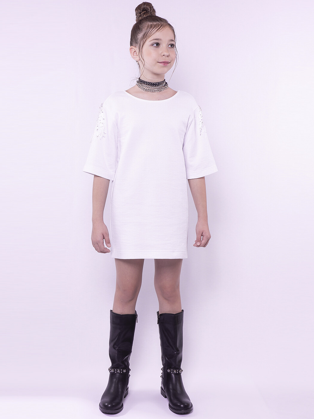 Нарядное платье IRMI для девочек и девушек из натурального хлопка с отделкой