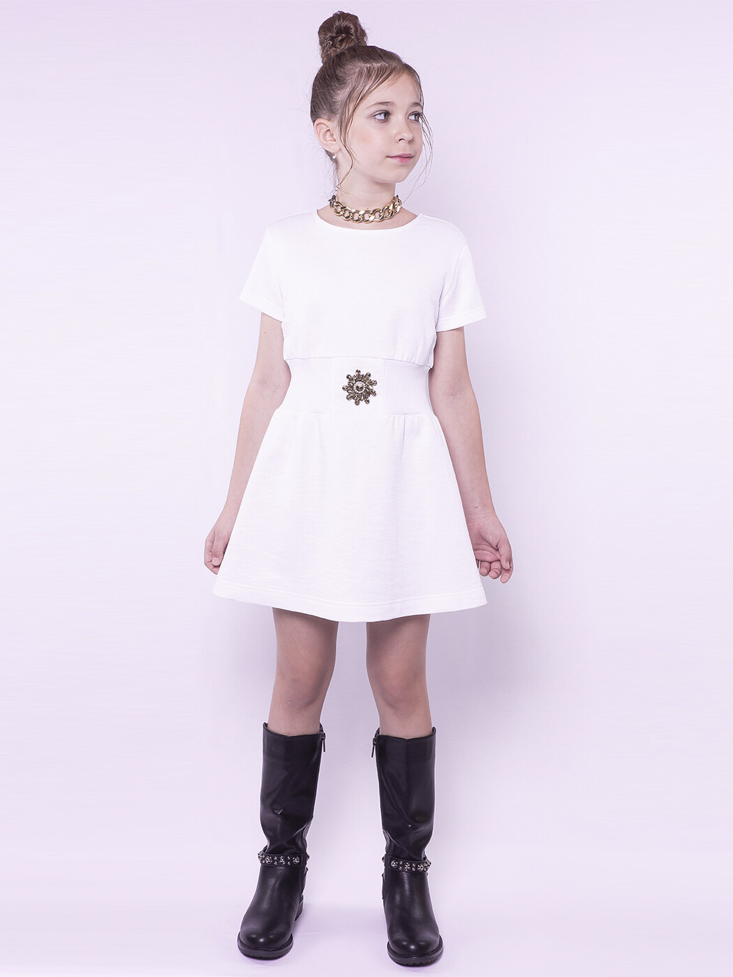 Нарядное платье IRMI для девочек и девушек из натурального хлопка с отделкой