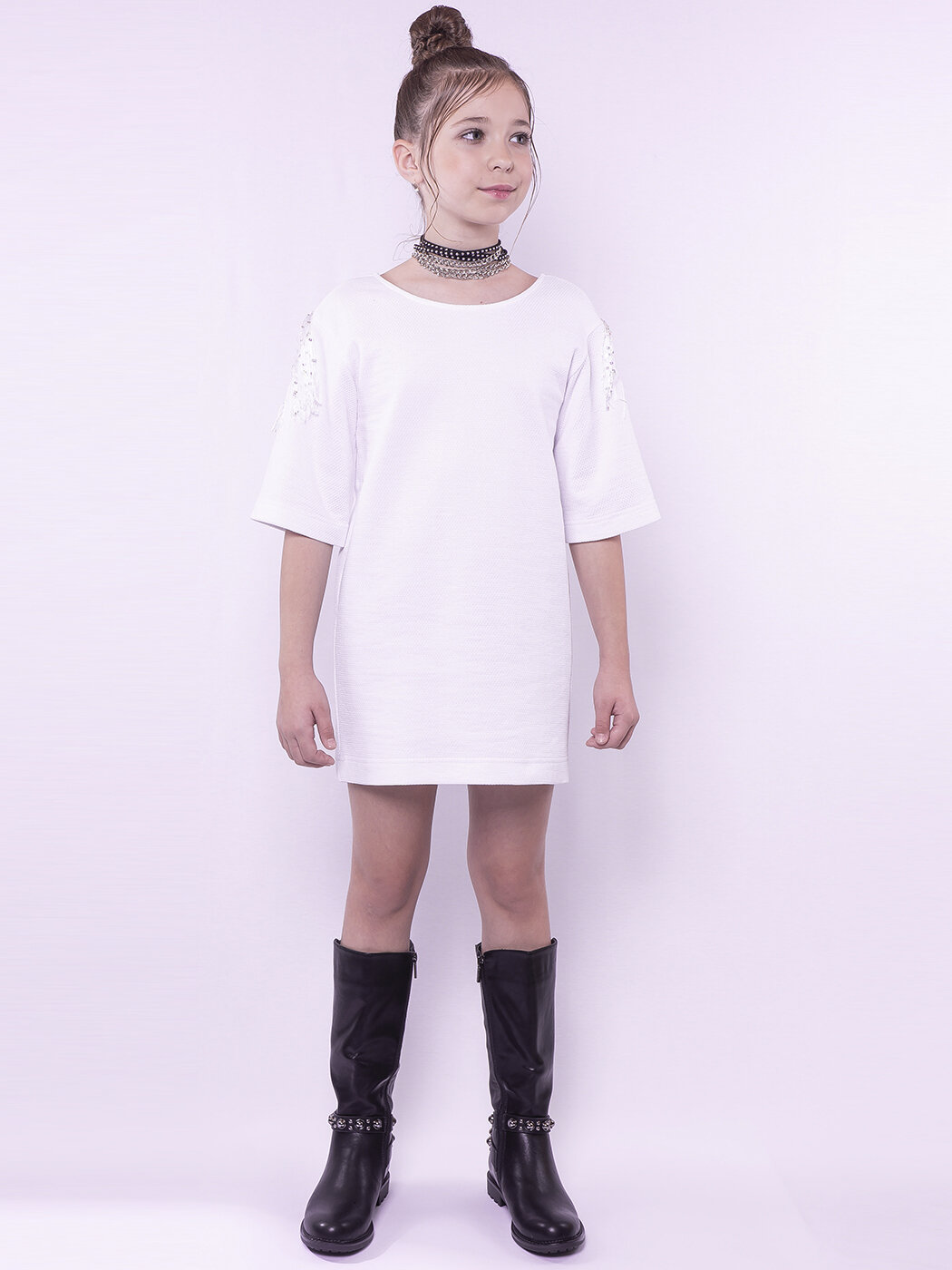 Стильное Нарядное платье IRMI для девочек и девушек из натурального хлопка с отделкой
