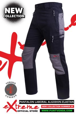Pantalón Trekking - Laboral EXTREME algodon - elastan Primavera-verano