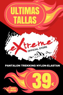 Pantalón Trekking Extreme - Nylon/Spandex Hombre n/gris