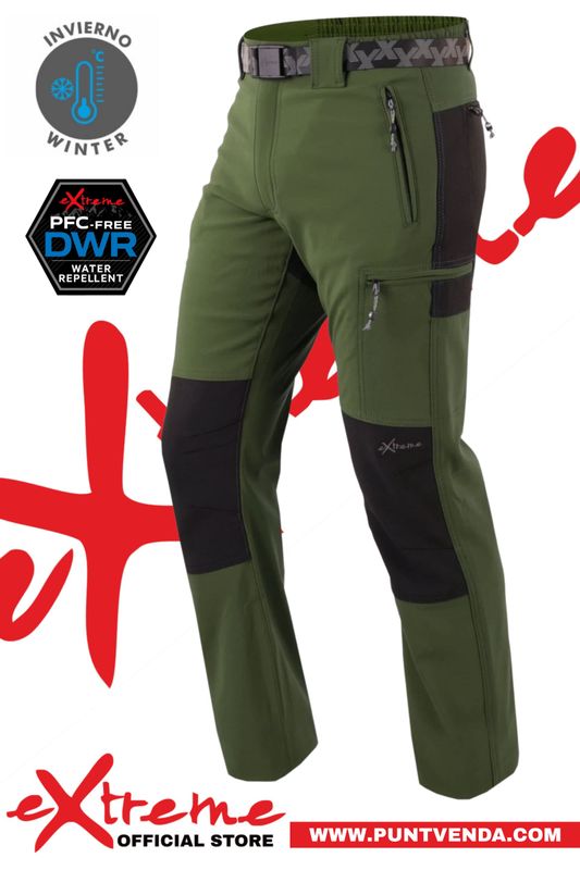 Pantalón Trekking  Extreme - Madeira - Invierno - Afelpado - Verde Cactus