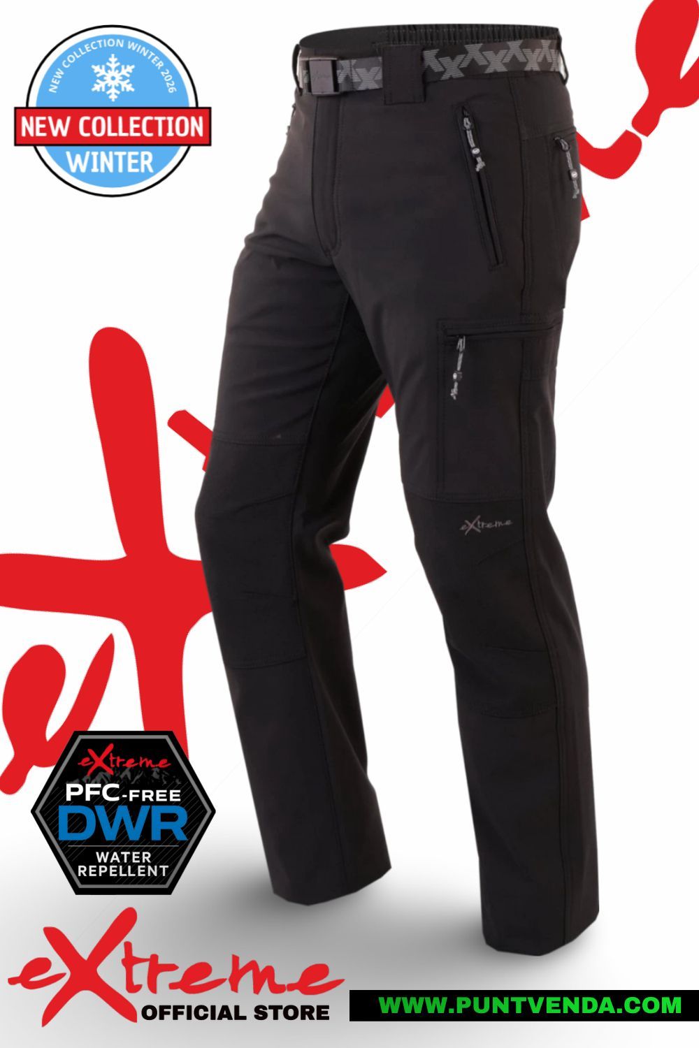 Pantalón Trekking Extreme - Madeira waterproof - Negro - Invierno Pantalón Trekking Extreme - Madeira waterproof - Negro - Invierno